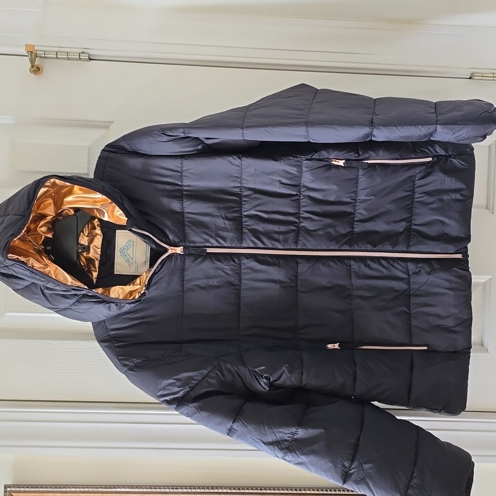 THEREABOUTS GIRLS PLUS SIZE "PACKABLE" BLACK WINTER COAT SIZE 3XL 22.5 PLUS